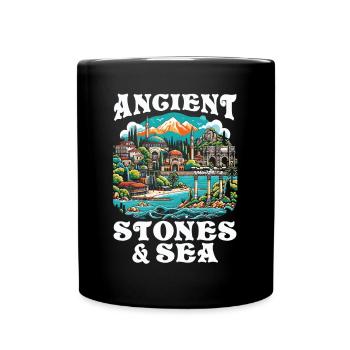 Antalya Türkei Reisen Urlaub Ich liebe die Türkei - Tasse einfarbig - Schwarz - Vorne