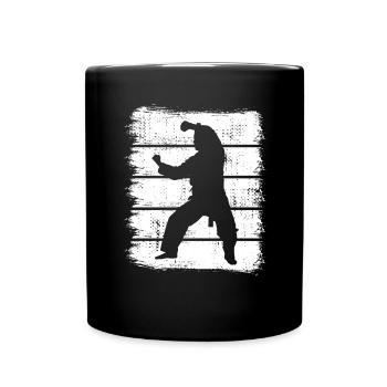 Karateka Sketch - Full Colour Mug - black - Front
