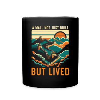 Great Wall Of China Travel Vacation Chinese - Full Colour Mug - black - Front