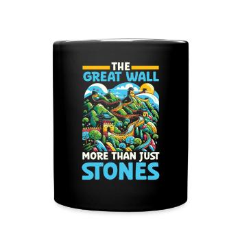 Great Wall Of China Travel Vacation Chinese - Full Colour Mug - black - Front
