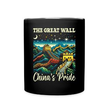 Grande Muraille De Chine Voyage Vacances Chinois - Mug uni - noir - Devant
