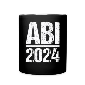 Abitur Junge Mädchen Abi Abitur 2024 - Tasse einfarbig - Schwarz - Vorne