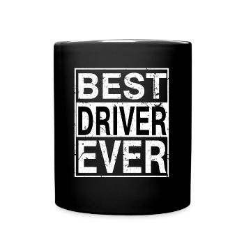 Bestes Fahrergeschenk aller Zeiten - Tasse einfarbig - Schwarz - Vorne
