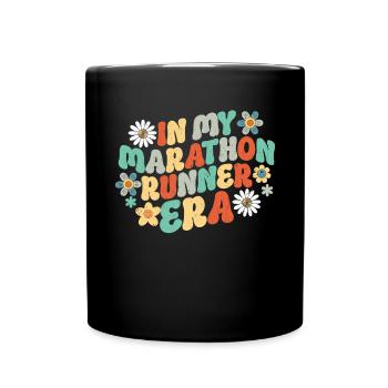 26. 2 Marathon Runners Funny Marathon Quote - Full Colour Mug - black - Front