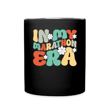 26. 2 Marathon Runners Funny Marathon Quote - Full Colour Mug - black - Front