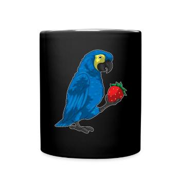 Perroquet Fraise - Mug uni - noir - Devant