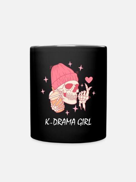 K-Drama Liebhaber Lustig KDrama Mama - Tasse einfarbig - Schwarz