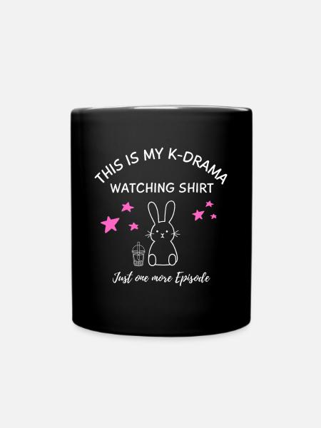 K-Drama Lover Drôle KDrama Maman - Mug uni - noir