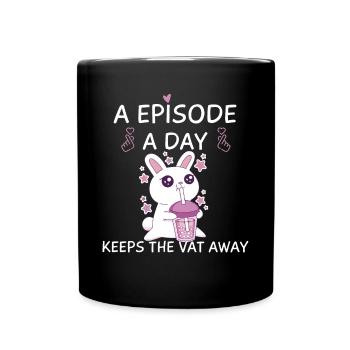 K-Drama Lover Funny KDrama Mom - Full Colour Mug - black - Front