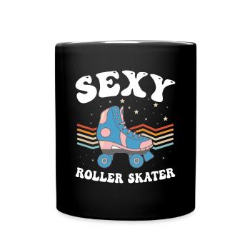 Sexy Roller Skater Roller Skates Roller Skater - Full Colour Mug - black - Front