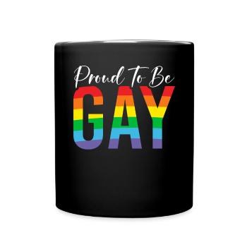 Gay Gifts - Tasse einfarbig - Schwarz - Vorne
