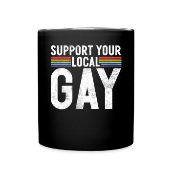 Gay Gifts - Tasse einfarbig - Schwarz - Vorne