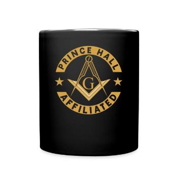 Angles et boussoles maçonniques FRANC-maçon Prince Hall - Mug uni - noir - Devant