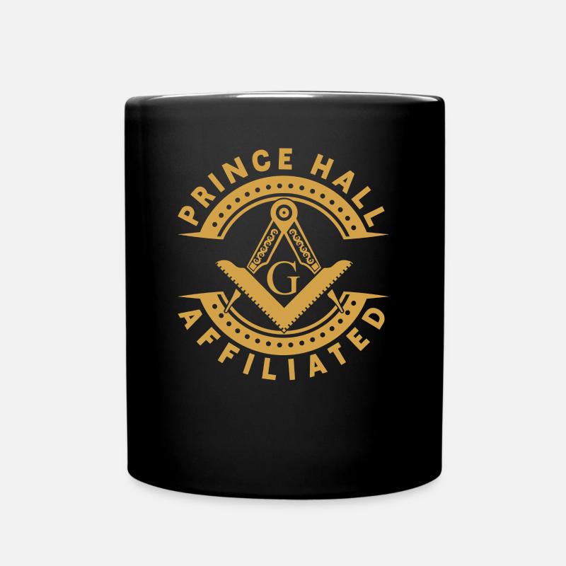 Angles et boussoles maçonniques FRANC-maçon Prince Hall - Mug uni - noir