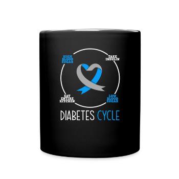 Cadeau pour diabétiques de type 1 pour diabétiques de type 1 - Mug uni - noir - Devant