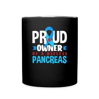 Cadeau pour diabétiques de type 1 pour diabétiques de type 1 - Mug uni - noir - Devant