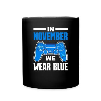 T1D Diabetes Type 1 Diabetic Gift - Full Colour Mug - black - Front