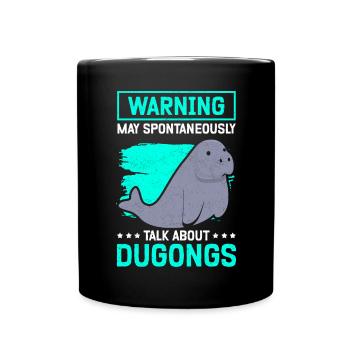 Dugong lamantins Forktail lamantin cadeau - Mug uni - noir - Devant