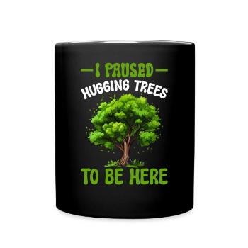 Tree conservationists and environmentalists - Full Colour Mug - black - Front