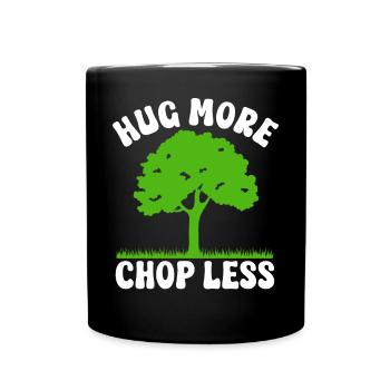 Tree conservationists and environmentalists - Full Colour Mug - black - Front