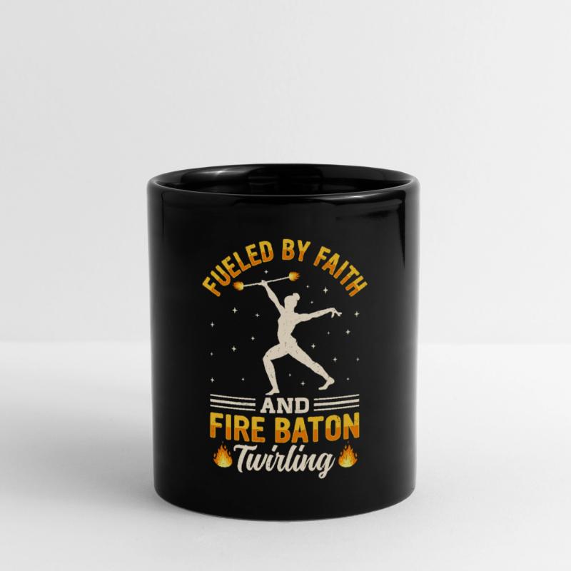 Bâton de feu Danse du feu Danseur de feu Danseur de feu Mug uni