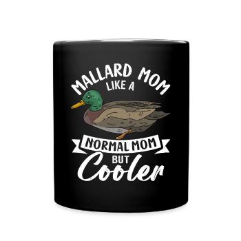 Canard colvert - Mug uni - noir - Devant