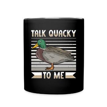 Canard colvert - Mug uni - noir - Devant