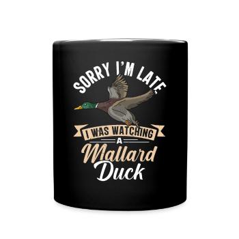 Canard colvert - Mug uni - noir - Devant