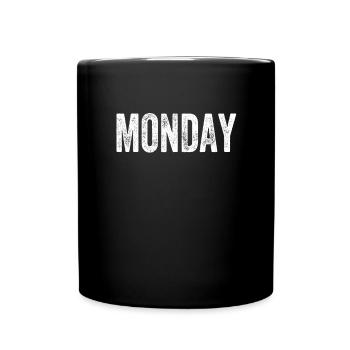 Monday Weekday - Full Colour Mug - black - Front