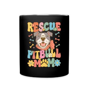 Groovy Hundeliebhaberin - Tasse einfarbig - Schwarz - Vorne