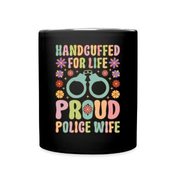 Femme de policier - Mug uni - noir - Devant
