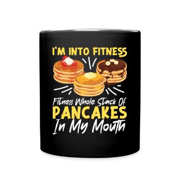 Les enfants amateurs de crêpes que j’aime - Mug uni - noir - Devant