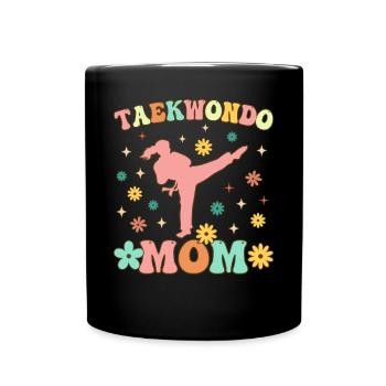Groovy Karate Female - Full Colour Mug - black - Front