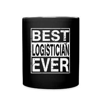 Bestes Logistiker-Geschenk aller Zeiten - Tasse einfarbig - Schwarz - Vorne