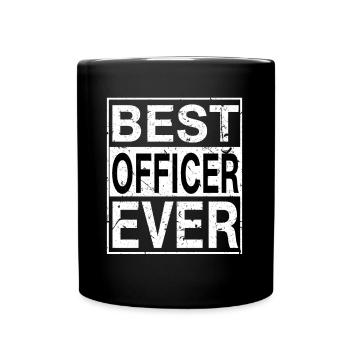 Bestes Offiziersgeschenk aller Zeiten - Tasse einfarbig - Schwarz - Vorne