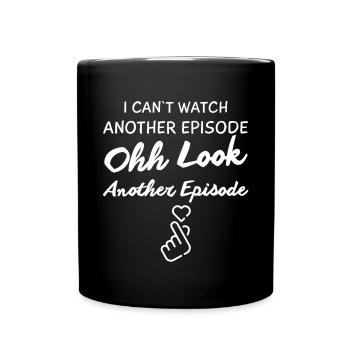 K-Drama Liebhaber Lustig KDrama Mutter - Tasse einfarbig - Schwarz - Vorne