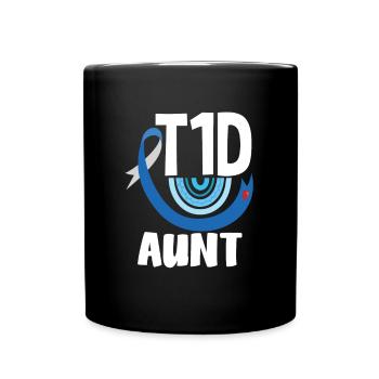 Cadeau pour diabétiques de type 1 pour diabétiques de type 1 - Mug uni - noir - Devant