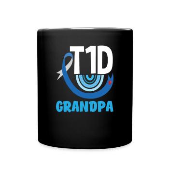 Cadeau pour diabétiques de type 1 pour diabétiques de type 1 - Mug uni - noir - Devant