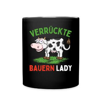 CRAZY FARMER LADY - Drôle de femme de fermier - Mug uni - noir - Devant