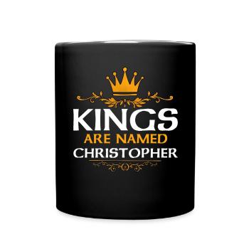 Christopher - Tasse einfarbig - Schwarz - Vorne