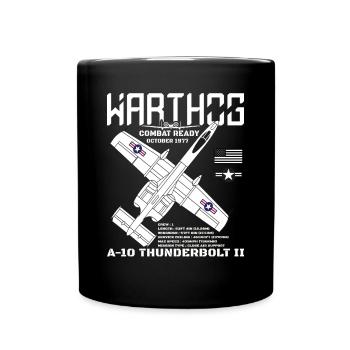 A-10 Warthog Fighter Jet Specs Military Warthog - Tasse einfarbig - Schwarz - Vorne