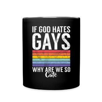 Gay Gifts - Tasse einfarbig - Schwarz - Vorne