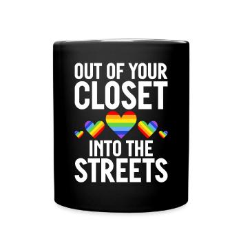 Gay Gifts - Tasse einfarbig - Schwarz - Vorne