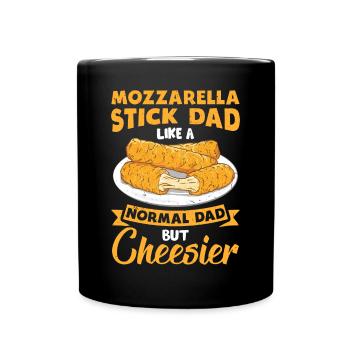 Bâtonnets de mozzarella au fromage - Mug uni - noir - Devant