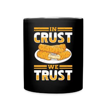 Mozzarella Sticks Käse - Tasse einfarbig - Schwarz - Vorne