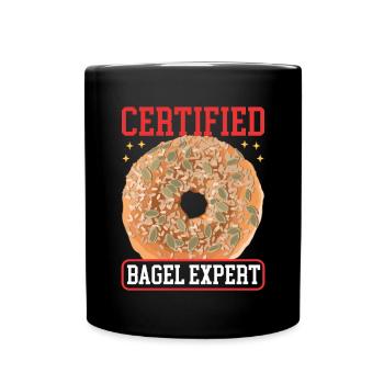 Bagel Expert Beigel Bagol Pain Cadeau - Mug uni - noir - Devant