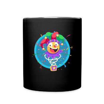 Clown, Carnival, Carnival, Carnival Costume, Parade, Celebration, Jester, - Full Colour Mug - black - Front