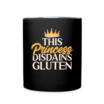Gluten Free Gluten Intolerance - Full Colour Mug - black - Front