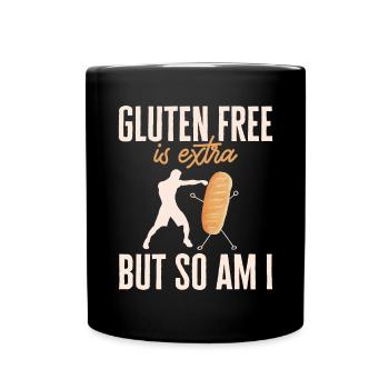 Gluten Free Gluten Intolerance - Full Colour Mug - black - Front