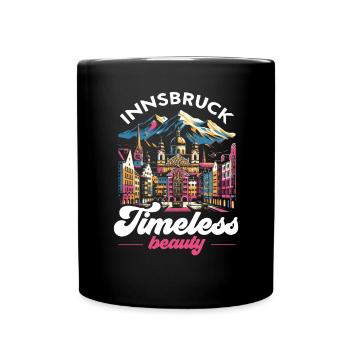 Innsbruck Austria Travel Vacation Austrian - Full Colour Mug - black - Front